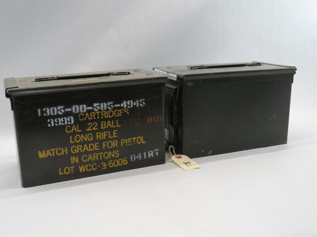 (4) Steel Ammo Cans