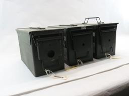 (3) Steel Ammo Cans