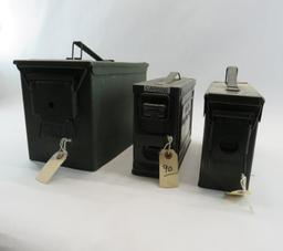 (3) Steel Ammo Cans