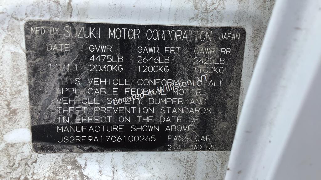 2012 Suzuki Kizashi S I4, 2.4L