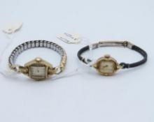 (2) Vintage Gold Filled Ladies Wrist Watches