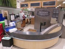 HORSESHOE CUSTOMER SERVICE COUNTER APPROX 124IN X 172IN