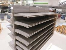 MADIX GONDOLA SHELVING - 60IN TALL 22/22 8FT RUN - SOLD BY THE FOOT