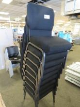 BLACK PADDED CHAIRS