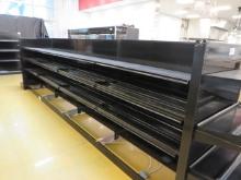 LOZIER GONDOLA SHELVING - 60IN TALL 15/15 (NO BASE DECKS) 16FT RUN W/3FT END CAPS - SOLD BY THE FOOT