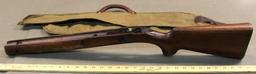 Wood Stock for Winchester 52 or 75 Target Rifle with Canvas Case