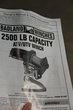 Badland 2500 Lb. Capacity ATV/UTV Winch