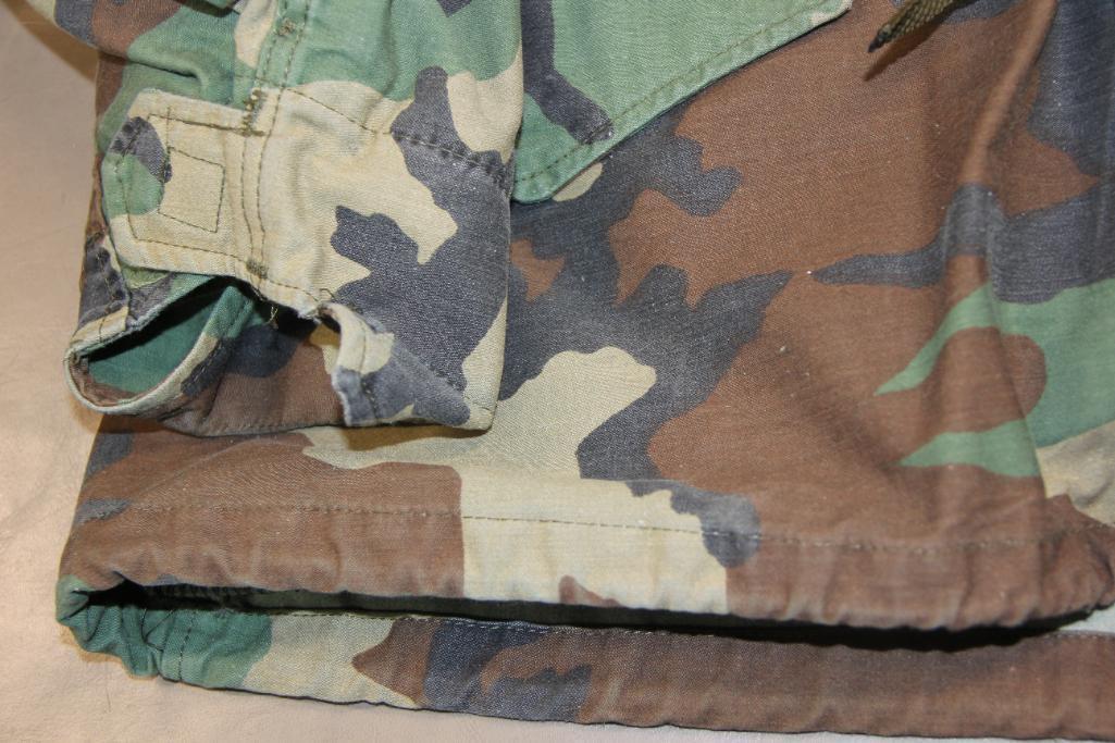 Two US Military Camo Cold Weather Coats