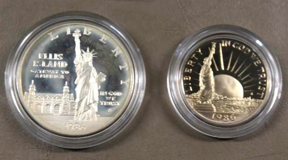 1986-S United States Liberty Coin Set in Velvet Case