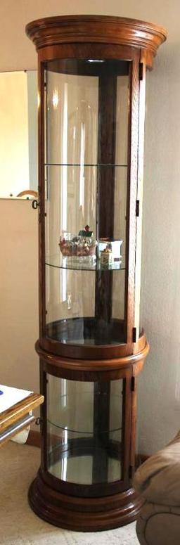 Cylindrical Display Cabinet