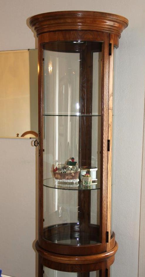 Cylindrical Display Cabinet