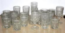 Huge Collection of Cut Glass Drinking Glasses (More Not Pictured)