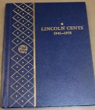 Two-Page Collector's Book of Lincoln Cents 1941-1958