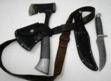 Western Black Beauty Hatchet & Knife Set