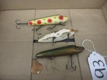 3 Heddon Fishing Lures