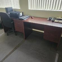 (2) Desks and chair