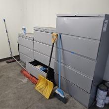 (3).file cabinets