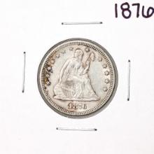 1876 Seated Liberty Quarter Coin
