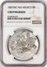 1887MO MH Mexico 8 Reales Silver Coin NGC Chopmarked