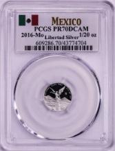 2016-Mo Mexico Proof 1/20 oz Silver Libertad Coin PCGS PR70DCAM