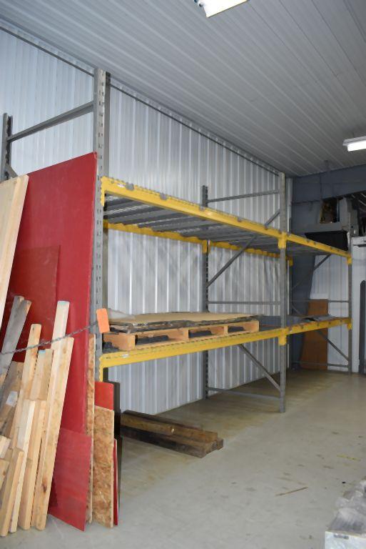 (2) SECTIONS OF STEEL PALLET RACKING, 48"D X 10'W X