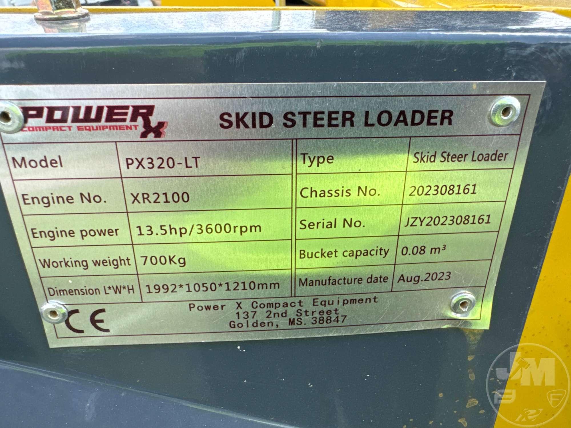 POWER -X MODEL PX320-LT MINI TRACK LOADER / SKID STEER