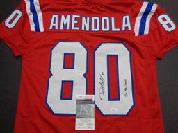 Danny Amendola New England Patriots Autographed Custom Pro Cut Football Jersey JSA w coa