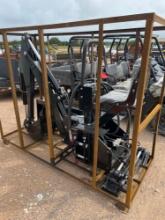 Skid Steer Backhoe Unit Heavy Duty Hydraulic Controls & Outriggers