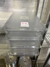 New Carlisle Full Size x 4 in. Plastic Food Pans with Lids