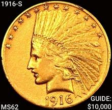 1916-S $10 Gold Eagle UNCIRCULATED