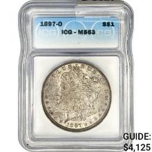 1897-O Morgan Silver Dollar ICG MS63