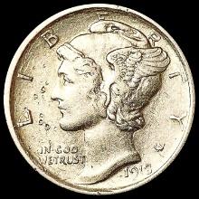 1918-D Mercury Dime CLOSELY UNCIRCULATED