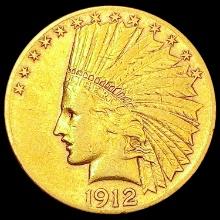 1912-S $10 Gold Eagle NEARLY UNCIRCULATED