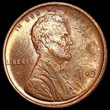 1909 VDB RED Wheat Cent UNCIRCULATED
