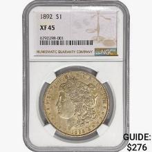 1892 Morgan Silver Dollar NGC XF45