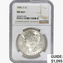 1882-S Morgan Silver Dollar NGC MS66+