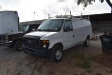 2013 FORD VAN E-SERIES (VIN # 1FTNEW0DDB29323) (SHOWING APPX 70,945 MILES, UP TO THE BUYER TO DO THE