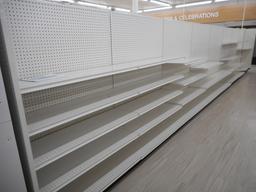 32 FT  WHITE WALL SHELVING (PRICED PER LINEAR FOOT)