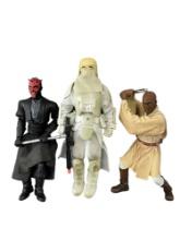Star Wars Darth Maul Mace Windu Hoth Trooper Action Figure Collection Lot