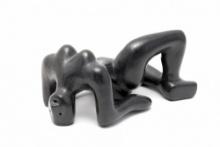 Black Wooden Nude Sculpture