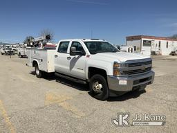 (Kansas City, MO) 2015 Chevrolet Silverado 3500HD 4x4 Mechanics Service Truck Runs & Moves) (Jump to