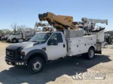 Versalift VST-40I, Articulating & Telescopic Bucket Truck mounted behind cab on 2008 Ford F550 4x4 S