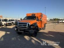 2013 Ford F650 Chipper Dump Truck Runs & Moves) (ABS Light On) (Seller States: Needs HCU Replaced