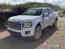 2016 GMC Canyon 4x4 Crew-Cab Pickup Truck Title Delay) (Wrecked, Runs, Not Moving, No Steering, Must
