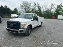 2014 Ford F250 Service Truck Runs & Moves, Low Fuel, Rust & Body Damage