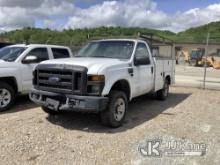 2008 Ford F250 4x4 Service Truck Not Running, Condition Unknown, Passenger Door Not Opening, Rust, P