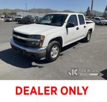 2005 Chevrolet Colorado Crew-Cab Pickup Truck Runs & Moves, Air Bag Light Is On