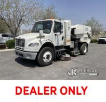 2011 Freightliner M2 106 Street Sweeper Runs & Moves, Engine Runs Rough With White Exhaust Smoke