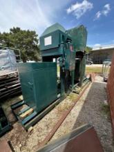 Industrial air over hydraulic trash compactor