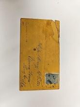 CIVIL WAR ERA ENVELOPE ADDRESSED TO 'GARY G. PITTS - UNION TOWN PERRY CR AL